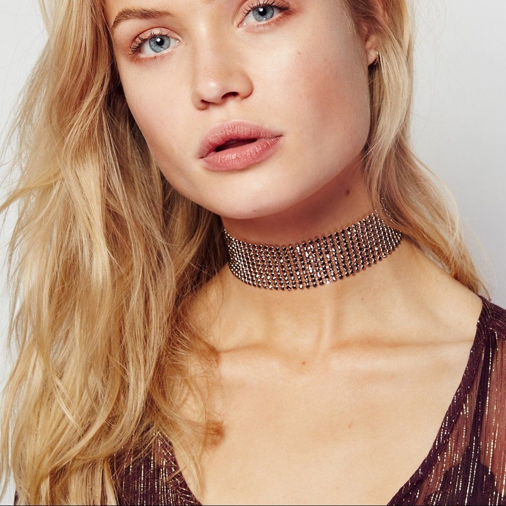 Free People Rhinestone Choker